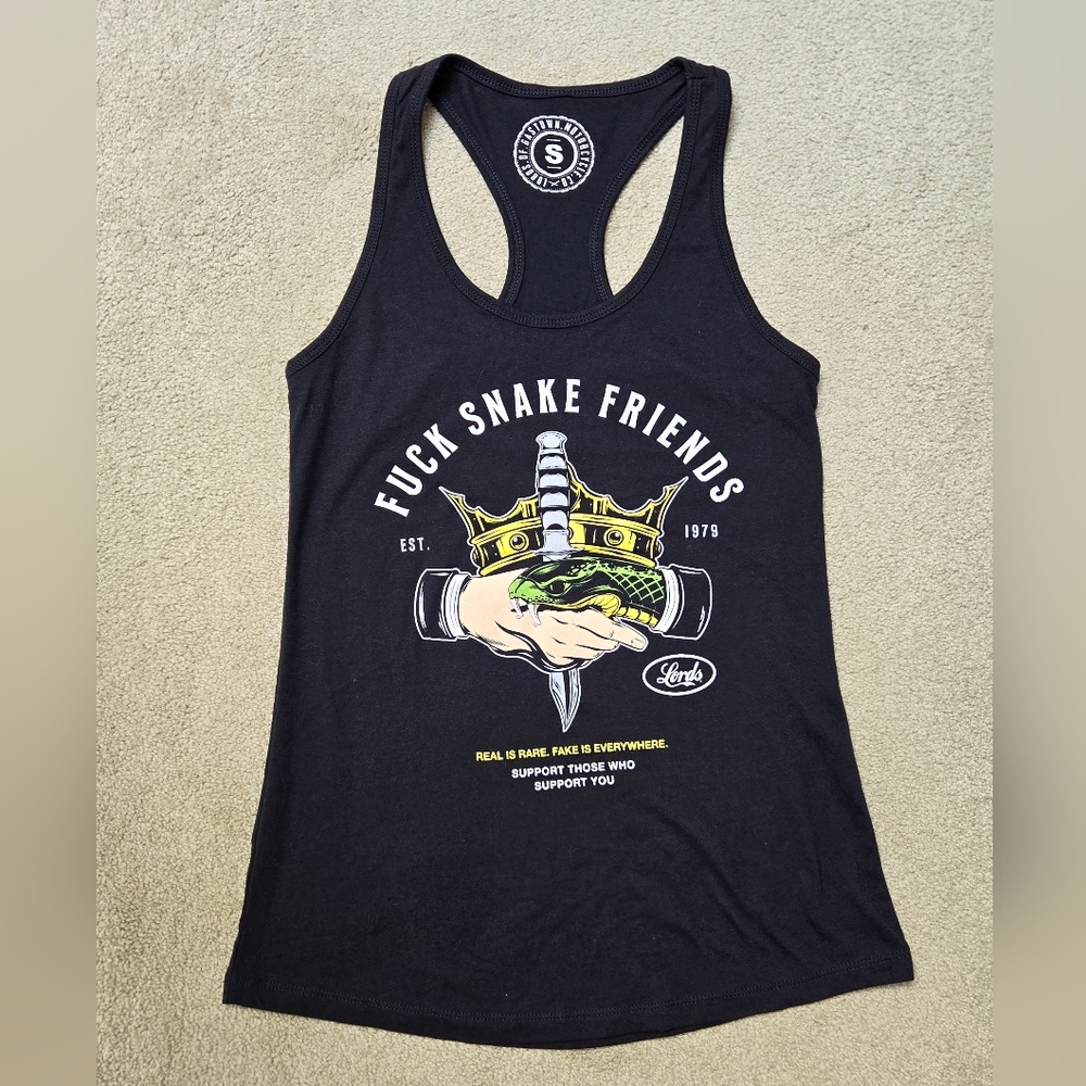 Black Graphic Tank Top